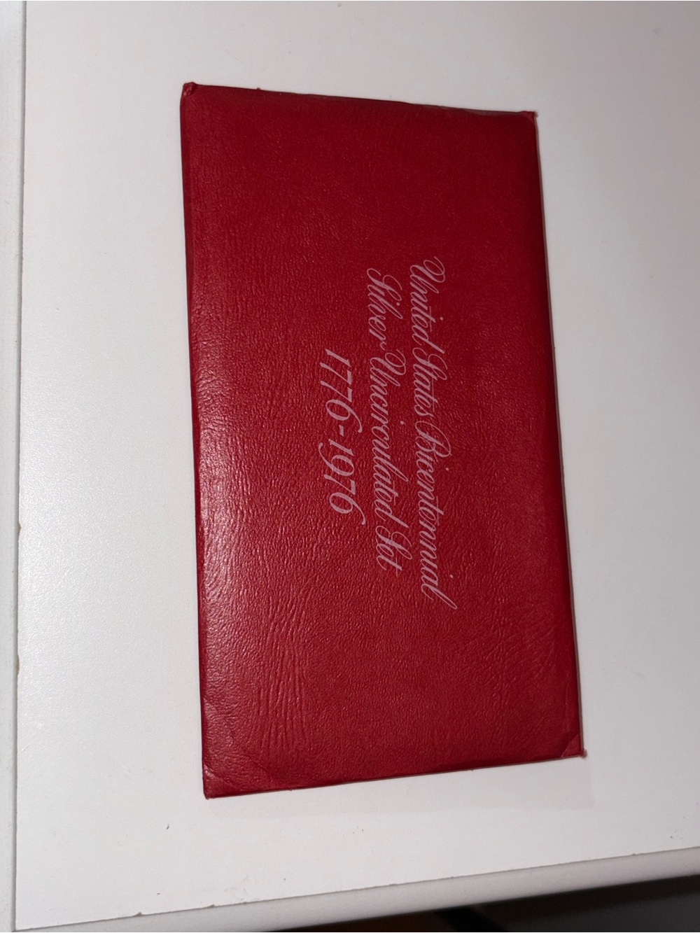 Red Commemorative Coin Folder - United States Bicentennial